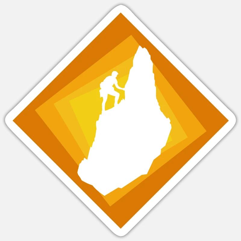 Climbing Climber Mountain Sticker size S (10 x 10 cm)