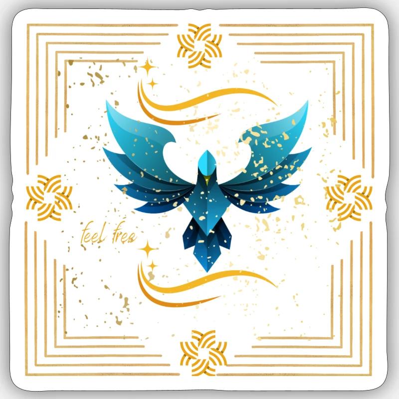 Sentez-vous libre - Sticker taille S (10 x 10 cm) - blanc mat