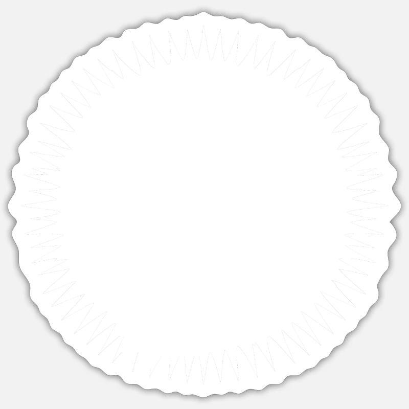 Sigmaball blanc Sticker taille S (10 x 10 cm)