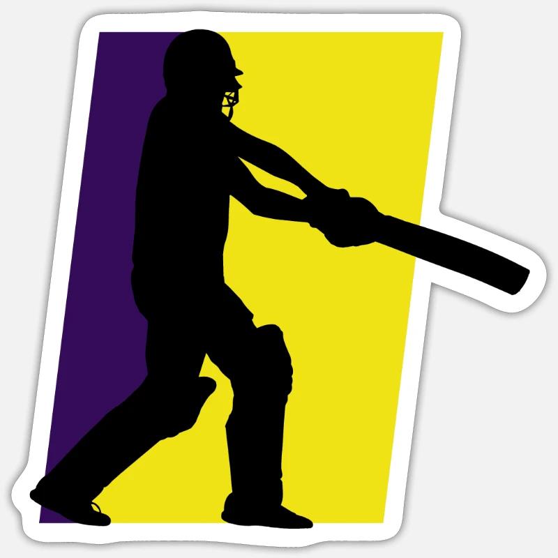 Pitcher Cricket Throwing Sticker size S (10 x 10 cm)