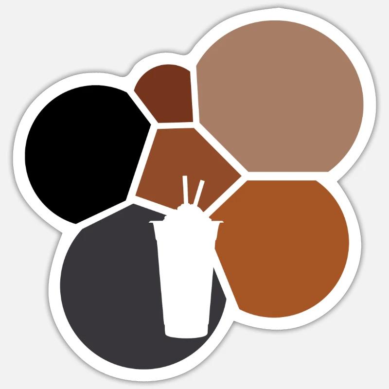 Tee Bubbletee Bubbletee Sticker Größe S (10 x 10 cm)