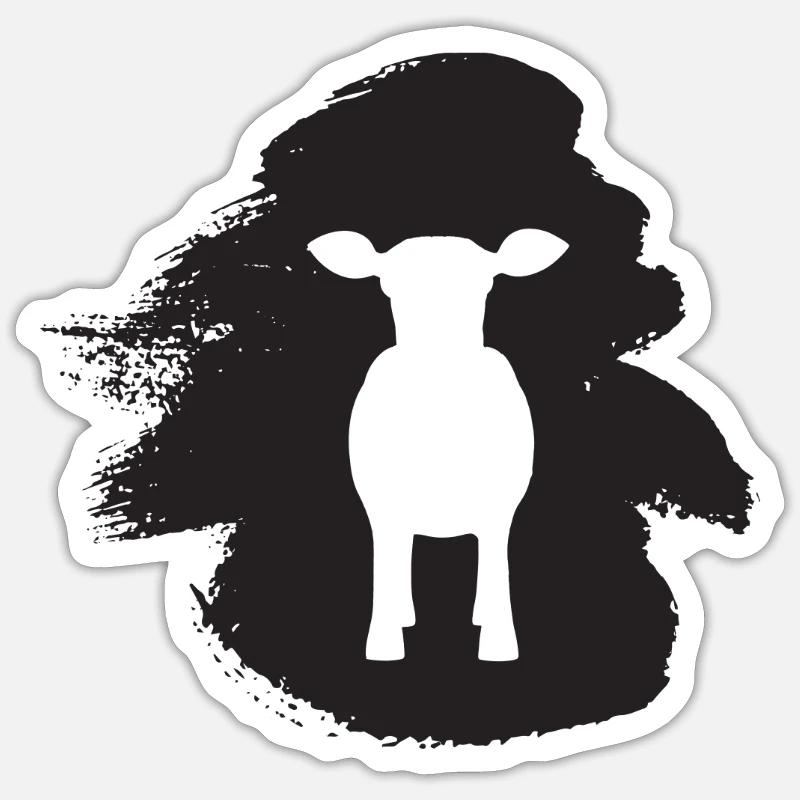 Beef Cows Farmer Sticker size S (10 x 10 cm)