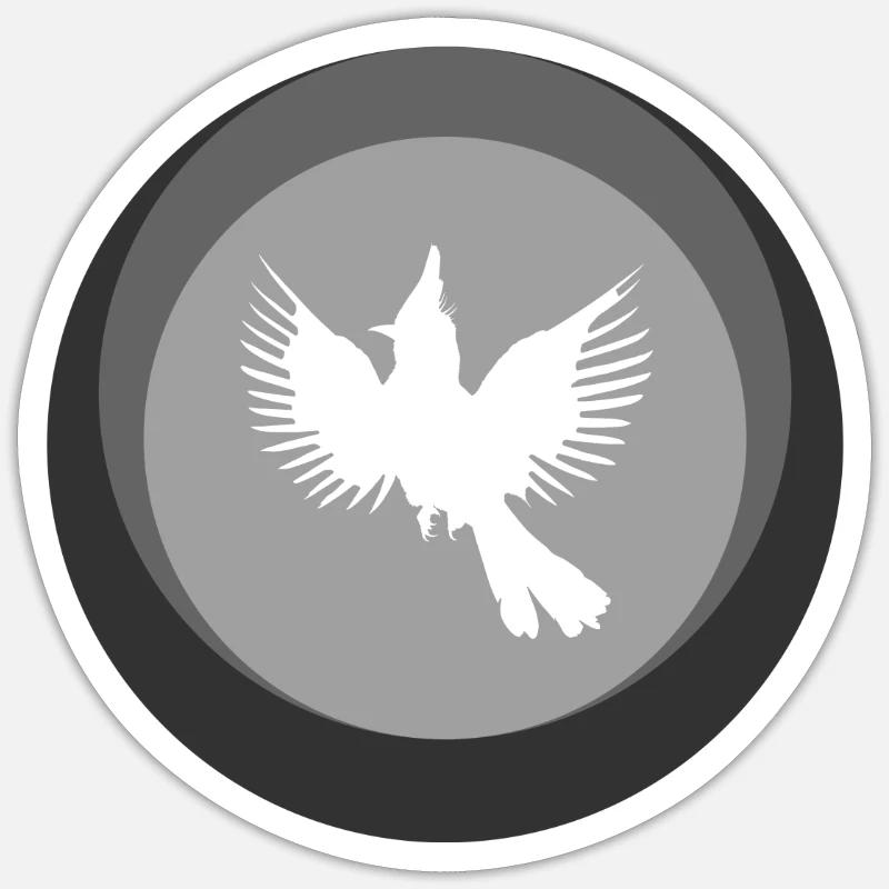 Cockatiel Vogel Vogel - Sticker Größe S (10 x 10 cm) - Mattweiß