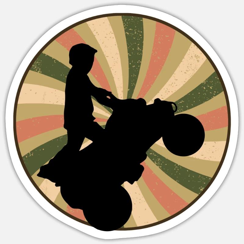 Cascadeur Quad Sticker taille S (10 x 10 cm)