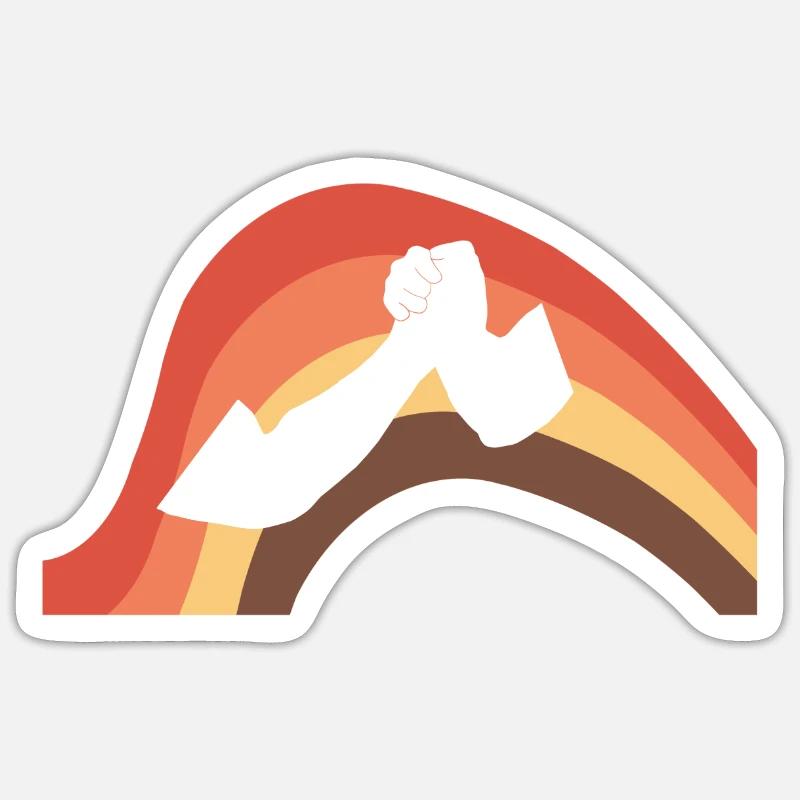 Starker Mann Starker Mann Sticker Größe S (10 x 10 cm)