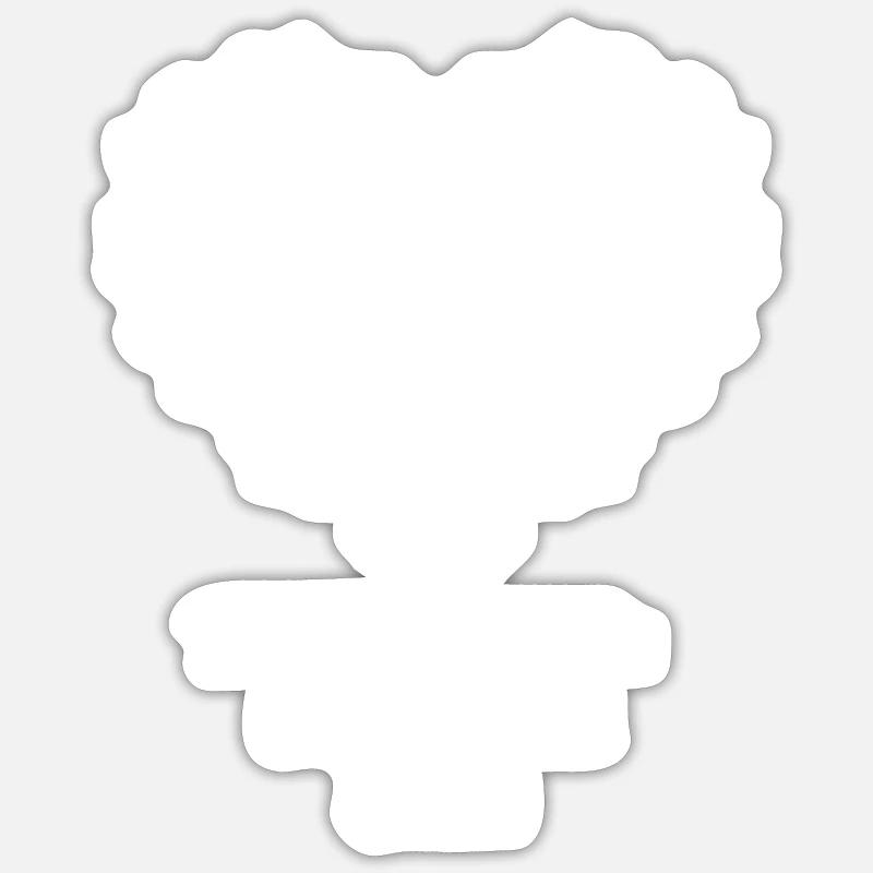 Turnbeutel Dirndl Sticker Größe S (10 x 10 cm)