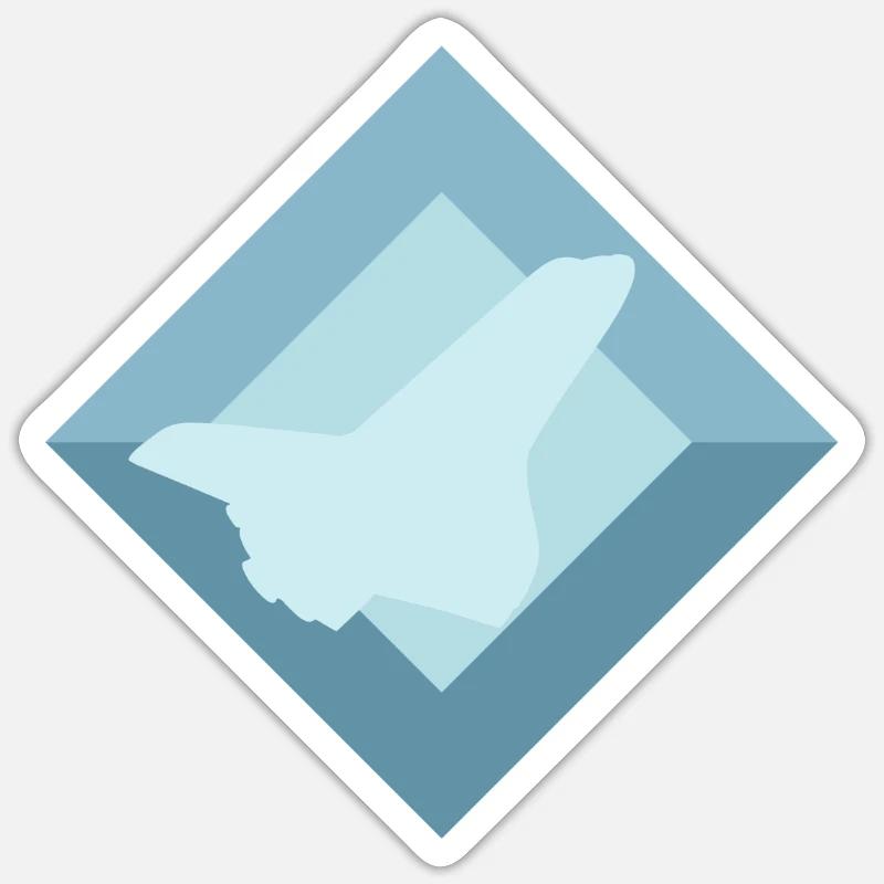 Aerospace Engineering Airplane Flying - Sticker size S (10 x 10 cm) - white matte