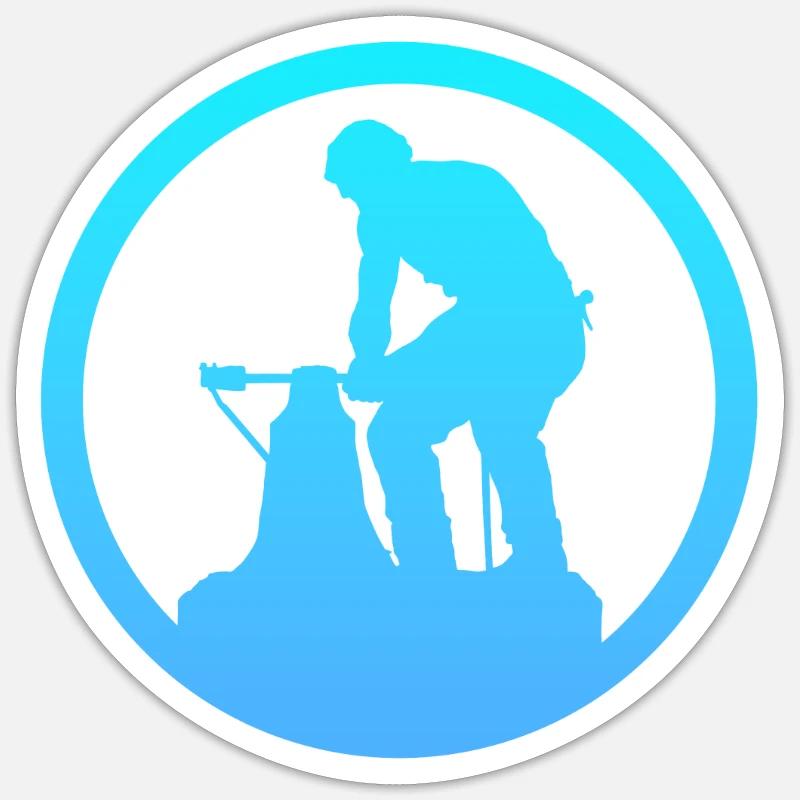 Forge de forge Sticker taille S (10 x 10 cm)