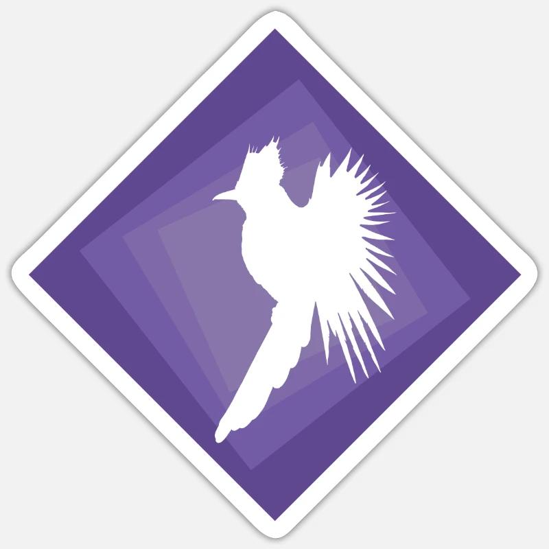 calopsitte oiseau oiseau - Sticker taille S (10 x 10 cm) - blanc mat