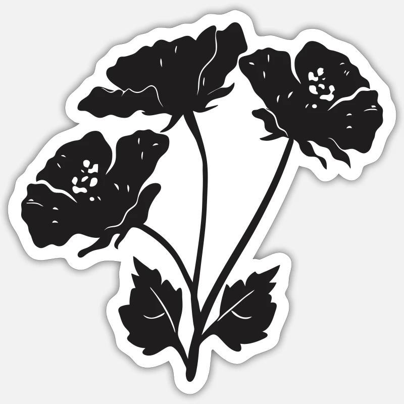 Fleuron Sticker taille S (10 x 10 cm)