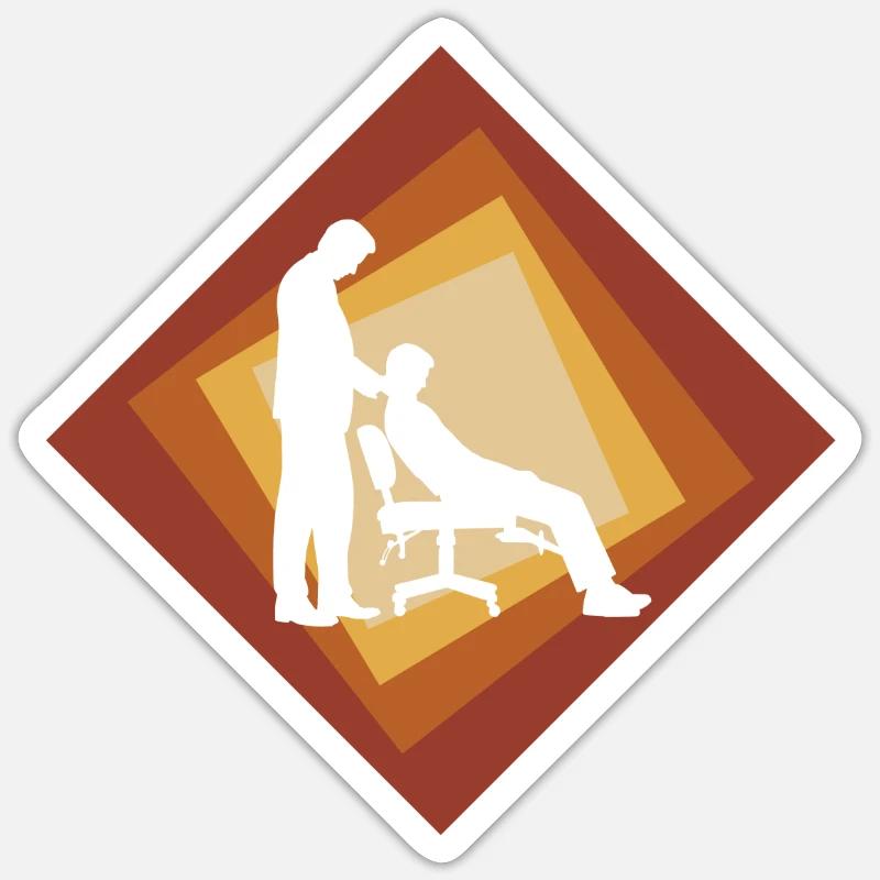Chiropractor Physician Chiropractic - Sticker size S (10 x 10 cm) - white matte