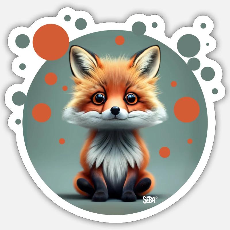 Minuscule Eweet FOX Sticker taille S (10 x 10 cm)