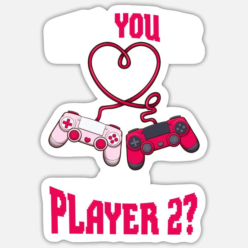 Serez-vous mon joueur 2 - Sticker taille S (10 x 10 cm) - blanc mat