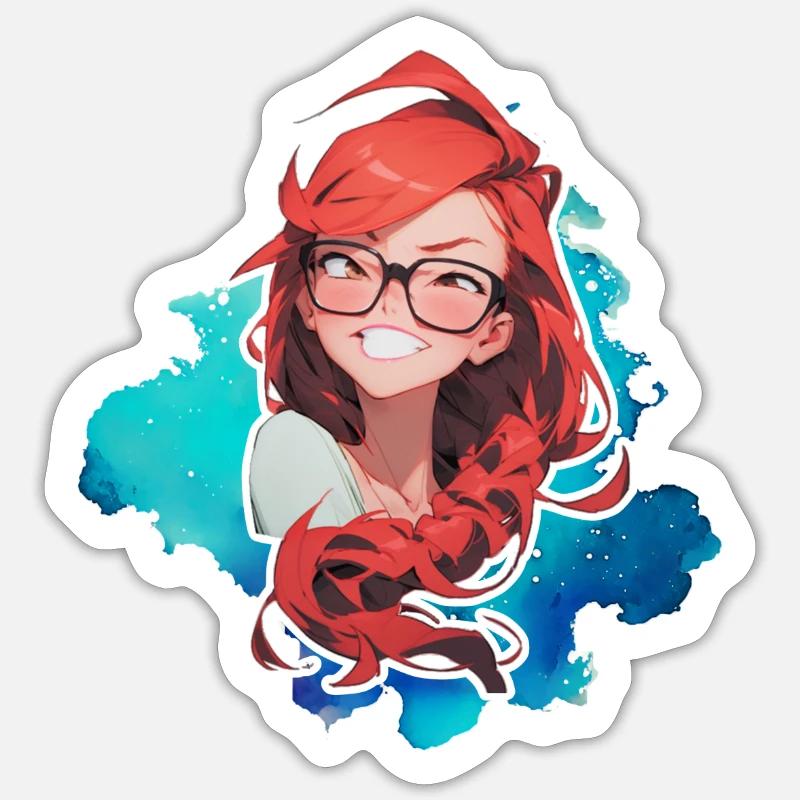 Mrs. Soline - Sticker size S (10 x 10 cm) - white matte