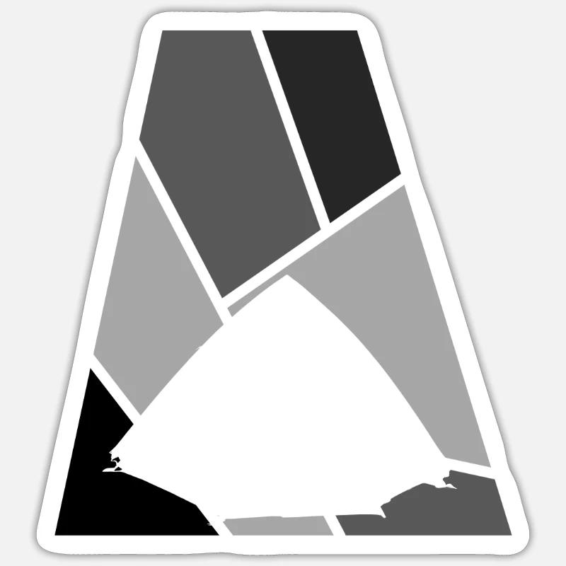 Tentes camping-car de camping - Sticker taille S (10 x 10 cm) - blanc mat