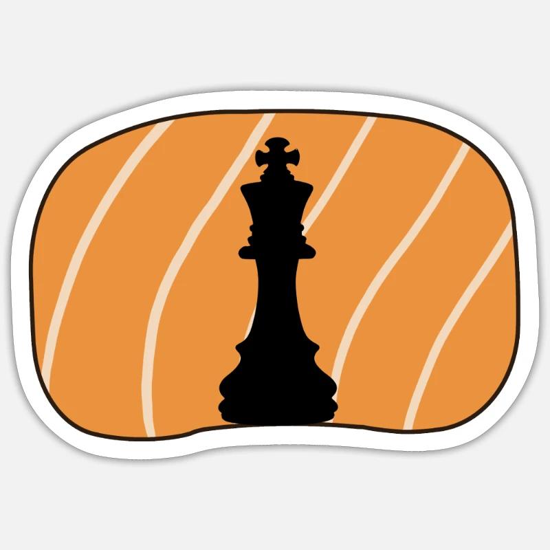 Chess Strategy Chess Player - Sticker size S (10 x 10 cm) - white matte