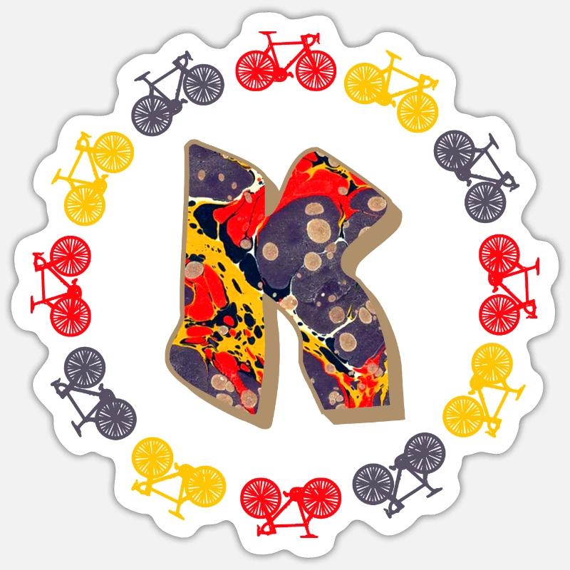 Bicycle E 202 K - Sticker size S (10 x 10 cm) - white matte