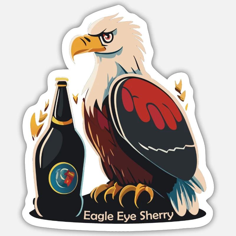 Xérès Eagle Eye Sticker taille S (10 x 10 cm)