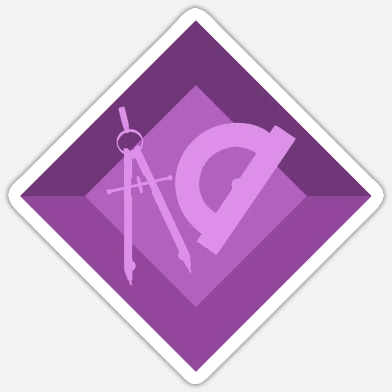 Architect Architect Engineer - Sticker size S (10 x 10 cm) - white matte