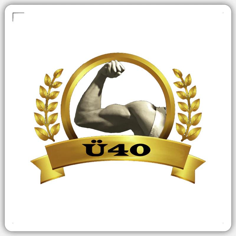 Plus de 40Biceps Sticker taille S (10 x 10 cm)