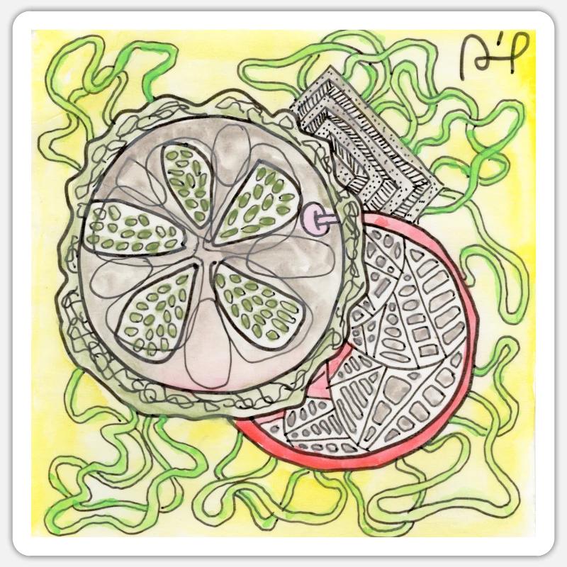 Confusion 24 - Sticker taille S (10 x 10 cm) - blanc mat