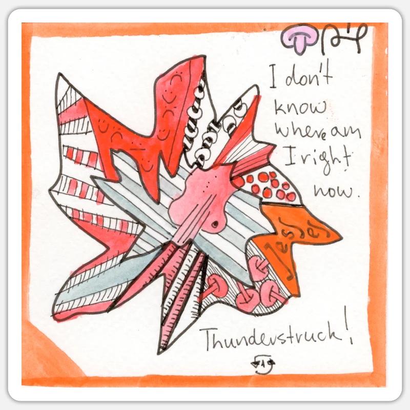 Wirrwarr 27 - Sticker size S (10 x 10 cm) - white matte