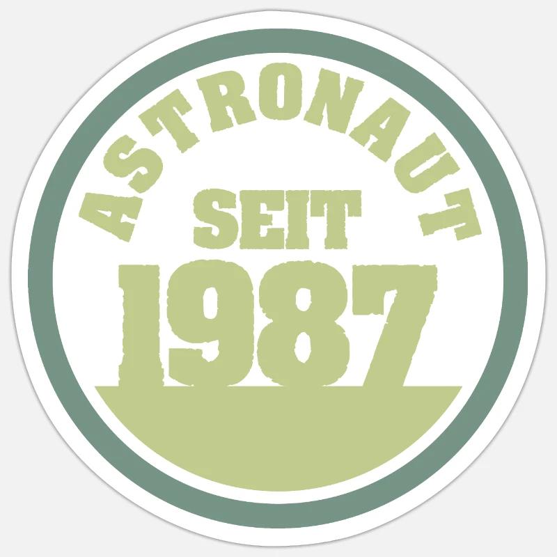 1987 - Sticker Größe S (10 x 10 cm) - Mattweiß
