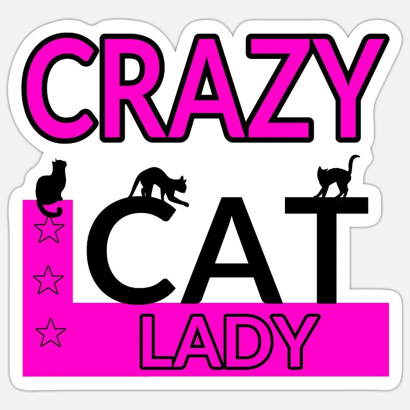Feline - Sticker size S (10 x 10 cm) - white matte