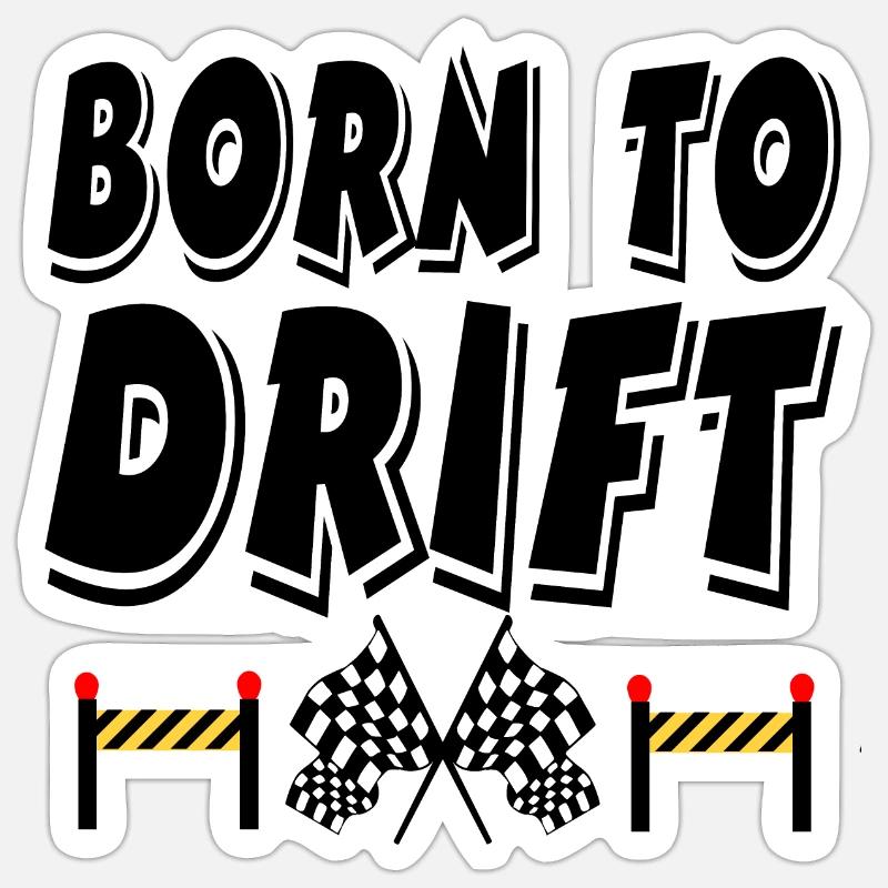 Auto - Sticker Größe S (10 x 10 cm) - Mattweiß
