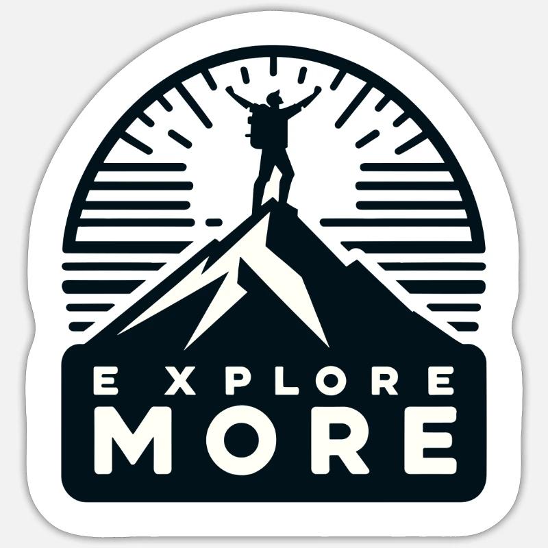 Explore more - Wanderer Sticker size S (10 x 10 cm)