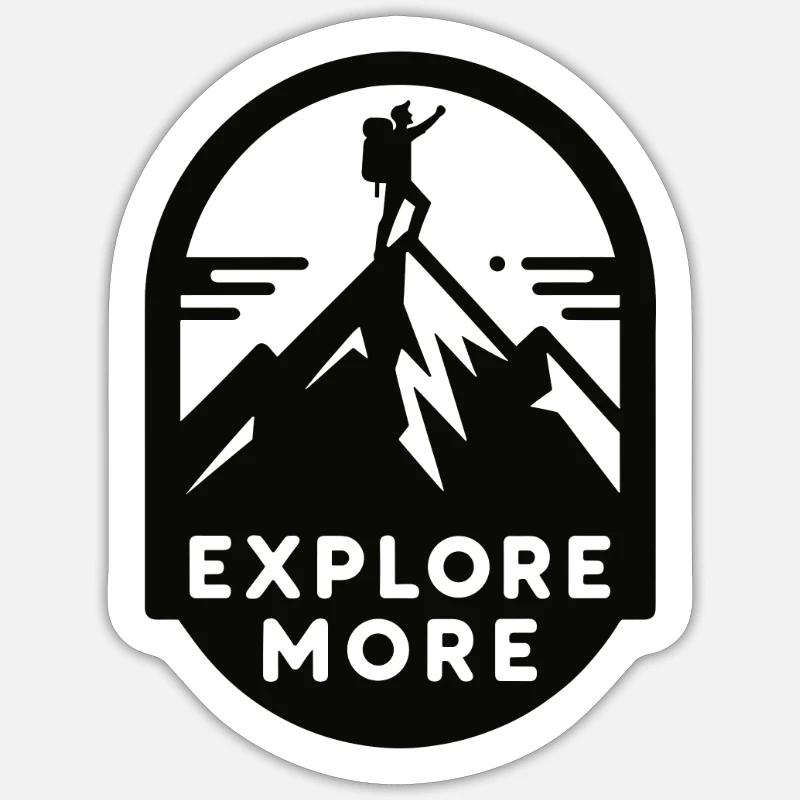 Explore more - Wanderer Sticker size S (10 x 10 cm)