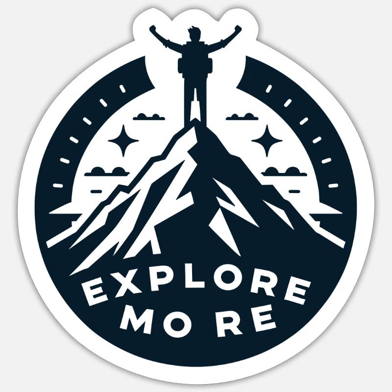 Explore more - Wanderer Sticker size S (10 x 10 cm)