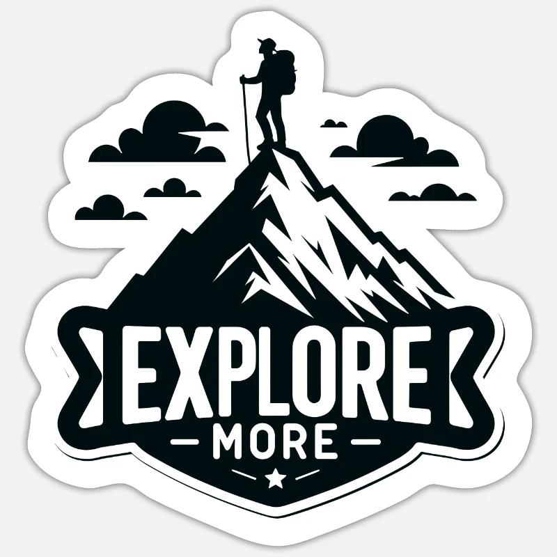 Explore more - Wanderer Sticker size S (10 x 10 cm)