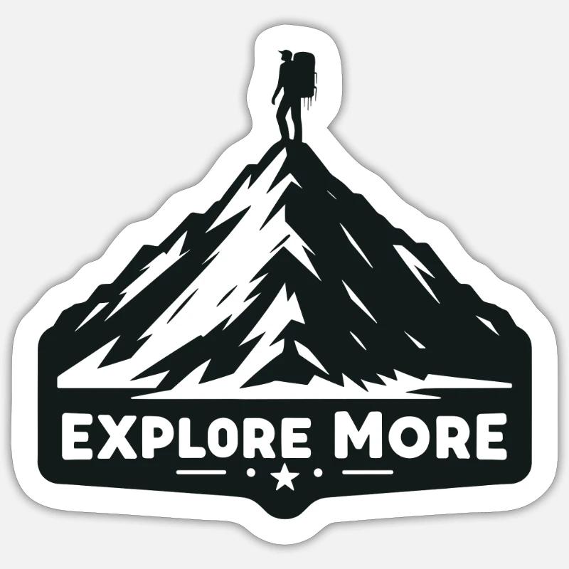 Explore more - Wanderer Sticker size S (10 x 10 cm)