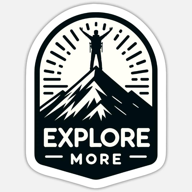 Explore more - Wanderer Sticker size S (10 x 10 cm)