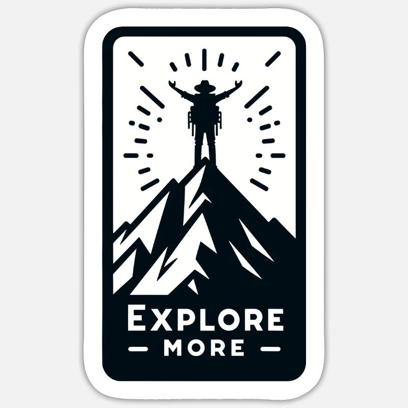 Explore more - Wanderer Sticker size S (10 x 10 cm)