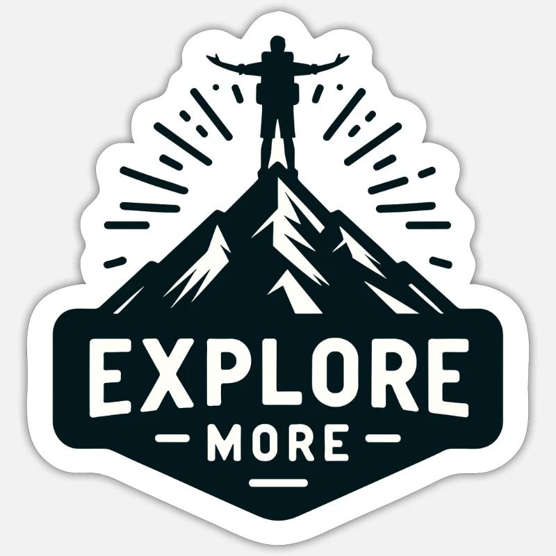 Explore more - Wanderer Sticker size S (10 x 10 cm)