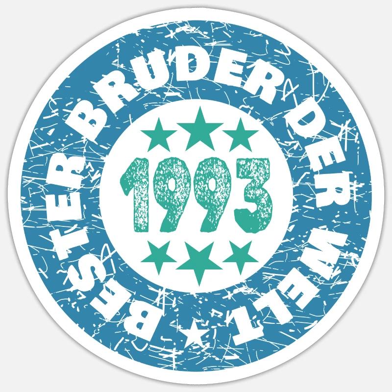 1993 - Sticker Größe S (10 x 10 cm) - Mattweiß