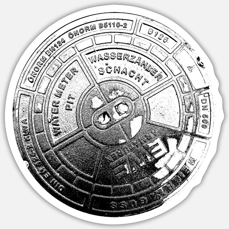 Watermeter Sticker Größe S (10 x 10 cm)
