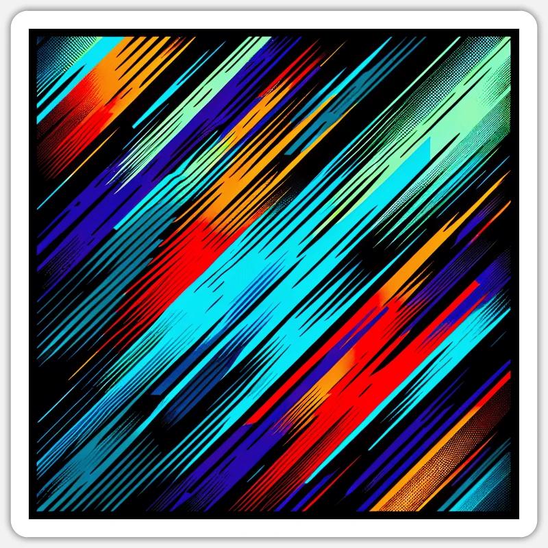 Dunkler Puls - Sticker Größe S (10 x 10 cm) - Mattweiß