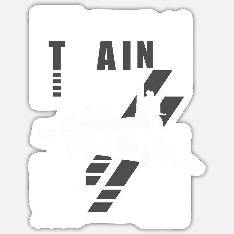 Train Driver Train Leading - Sticker size S (10 x 10 cm) - white matte