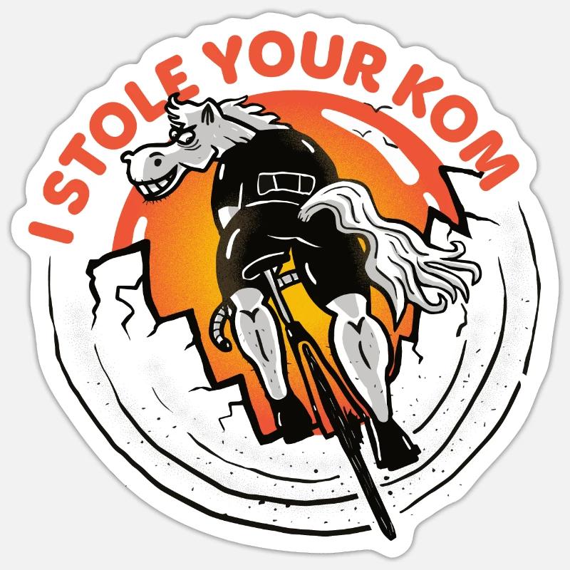 J’AI VOLÉ TON KOM - Sticker taille S (10 x 10 cm) - blanc mat