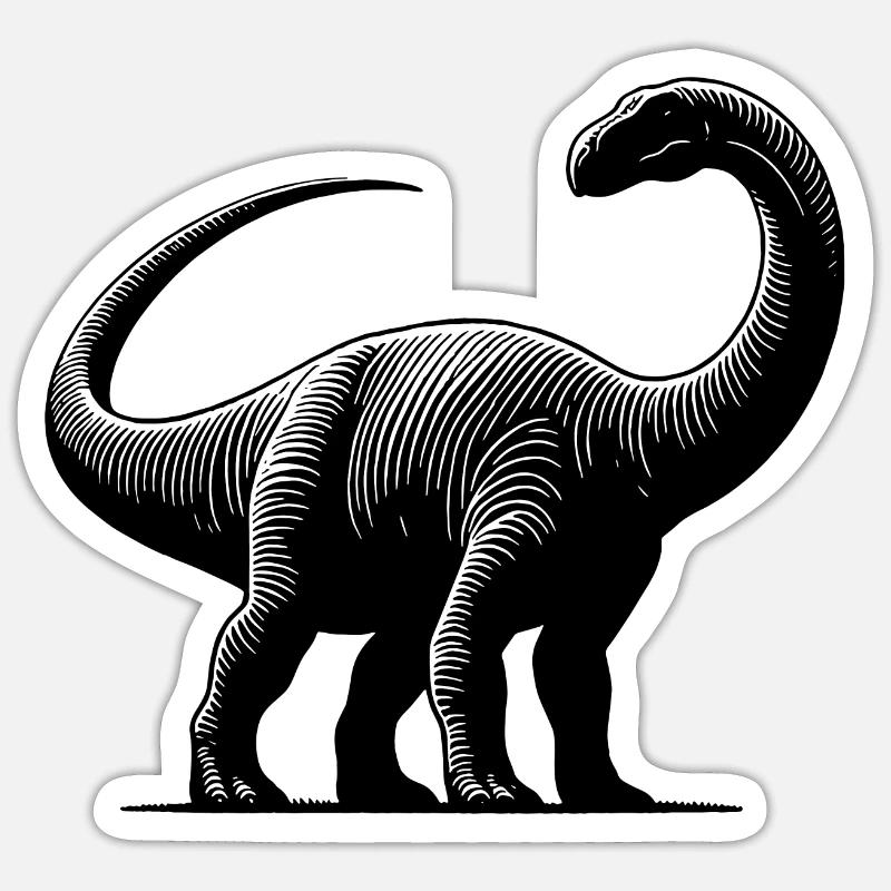Massive Brachiosaurus Dino Dinosaur Sticker size S (10 x 10 cm)
