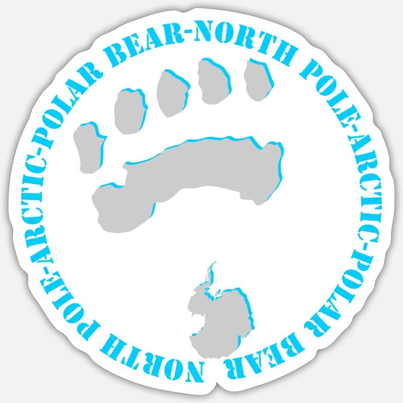 Eisbär 2 - Sticker Größe S (10 x 10 cm) - Mattweiß