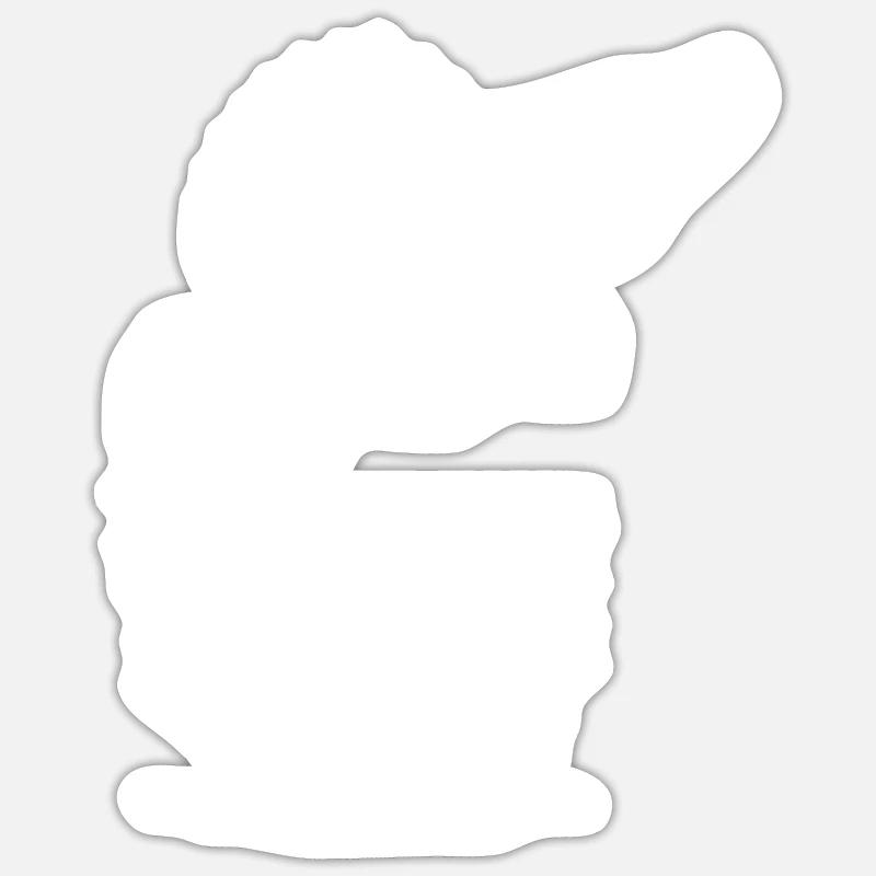 Big Jumping Zander Fish Sticker size S (10 x 10 cm)