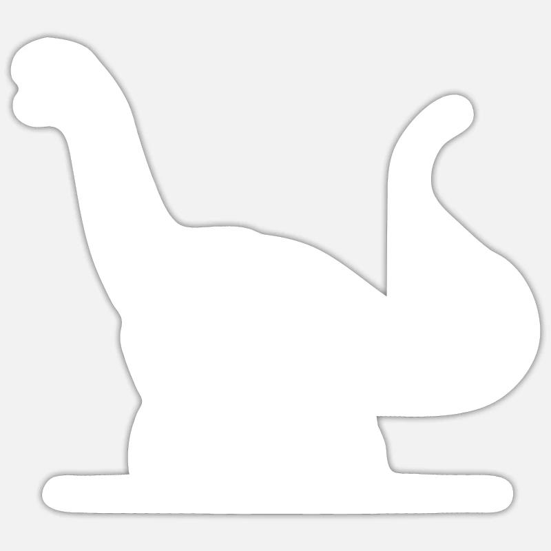 Dino géant Diplodocus dinosaure sauropode Sticker taille S (10 x 10 cm)