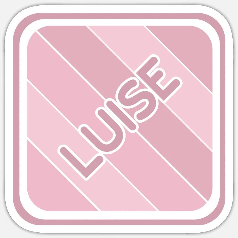 Luise - Sticker taille S (10 x 10 cm) - blanc mat