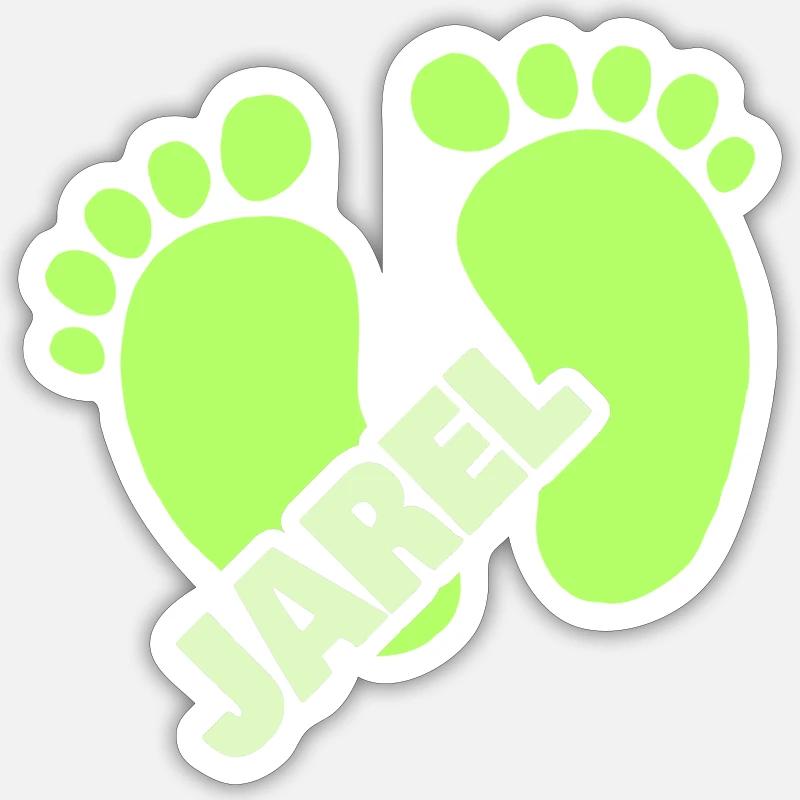 Jarel - Sticker taille S (10 x 10 cm) - blanc mat
