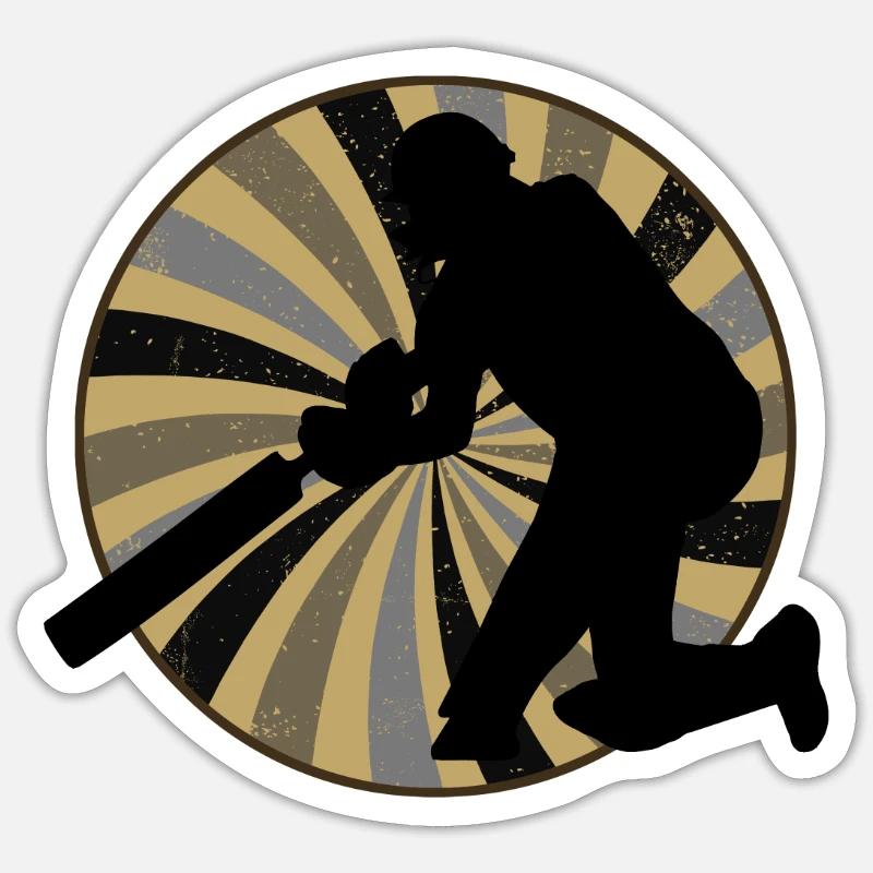 Cricketer Cricketer Cricket Team - Sticker size S (10 x 10 cm) - white matte