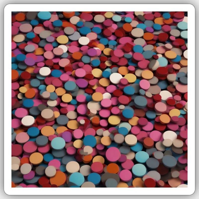 Bunte Chips 2 Sticker Größe S (10 x 10 cm)